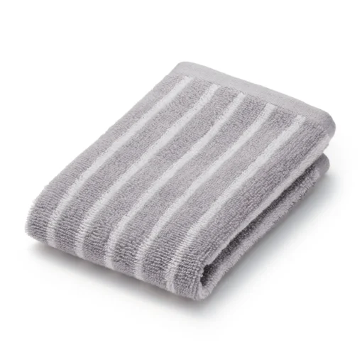 Outlet Twin Pile Reversible Stripe Hand Towel Towels