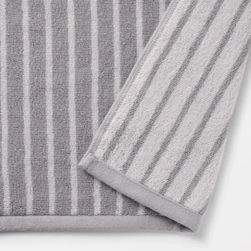 Outlet Twin Pile Reversible Stripe Hand Towel Towels