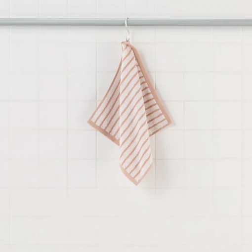 Outlet Twin Pile Reversible Stripe Hand Towel Towels
