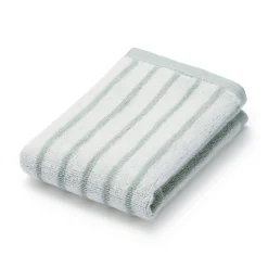 Outlet Twin Pile Reversible Stripe Hand Towel Towels
