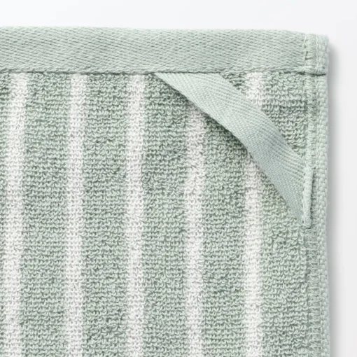 Outlet Twin Pile Reversible Stripe Hand Towel Towels