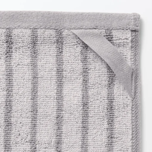 Outlet Twin Pile Reversible Stripe Hand Towel Towels