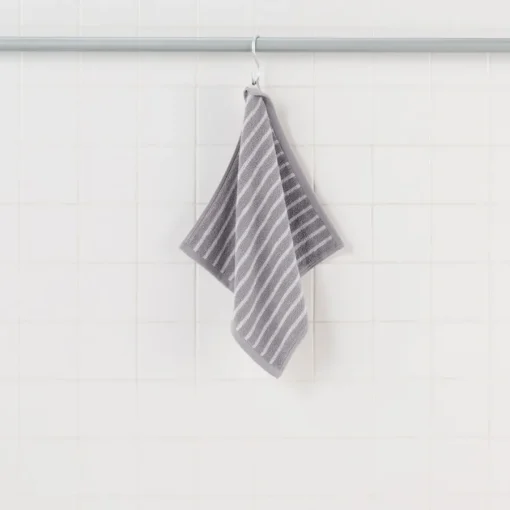 Outlet Twin Pile Reversible Stripe Hand Towel Towels