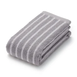 Sale Twin Pile Reversible Stripe Face Towel Towels