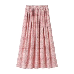 Discount Women's Block Print Gather Maxi-Skirt Women Shorts & Skirts