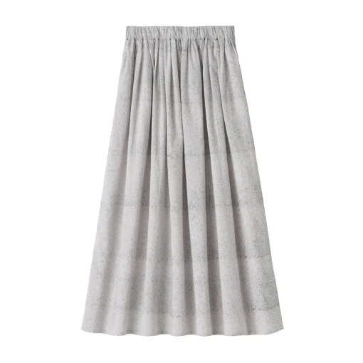 Discount Women's Block Print Gather Maxi-Skirt Women Shorts & Skirts