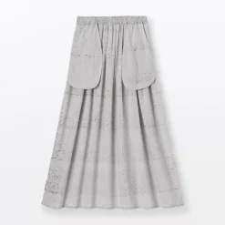 Discount Women's Block Print Gather Maxi-Skirt Women Shorts & Skirts