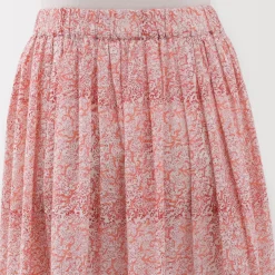 Discount Women's Block Print Gather Maxi-Skirt Women Shorts & Skirts