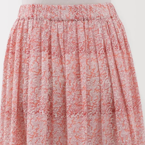 Discount Women's Block Print Gather Maxi-Skirt Women Shorts & Skirts
