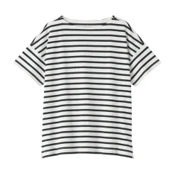 Hot Women's Boat Neck Short Sleeve Striped T-Shirt Women T-Shirts