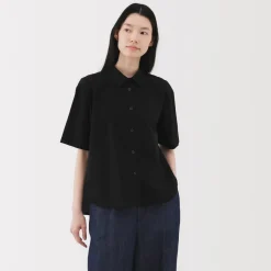Discount Women's Cool Touch Regular Collar Short Sleeve Shirt Women Tops & Shirts