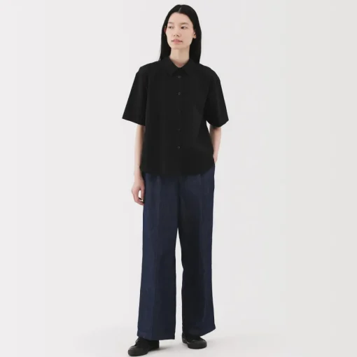 Discount Women's Cool Touch Regular Collar Short Sleeve Shirt Women Tops & Shirts