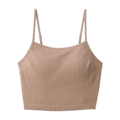 Hot Women's Cotton Stretch Ribbed Cropped Bra Camisole Women Bras & Underwear