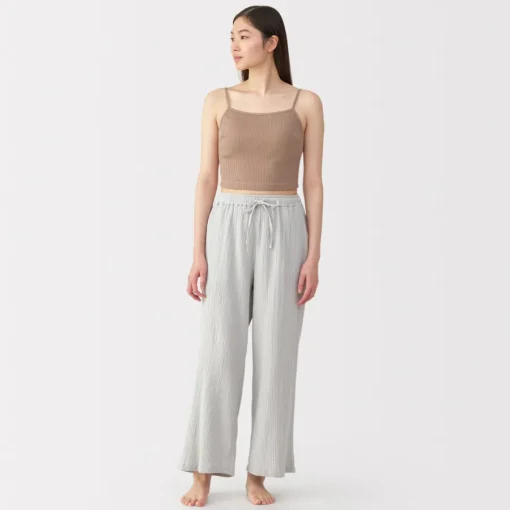 Hot Women's Cotton Stretch Ribbed Cropped Bra Camisole Women Bras & Underwear