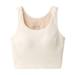 Discount Women's Cotton Stretch Ribbed Cropped Bra Tank Top Women Bras & Underwear