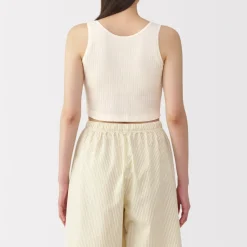 Discount Women's Cotton Stretch Ribbed Cropped Bra Tank Top Women Bras & Underwear