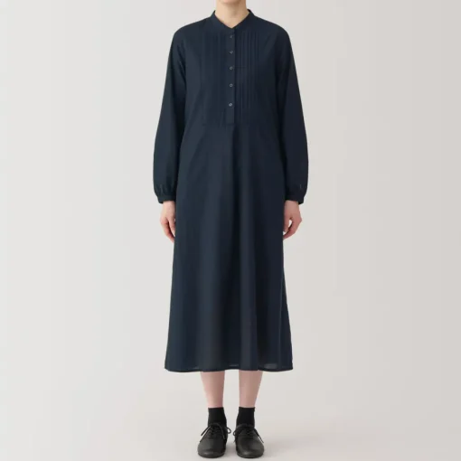New Women's Cotton Voile Long Sleeve Dress Women Dresses