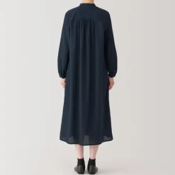New Women's Cotton Voile Long Sleeve Dress Women Dresses