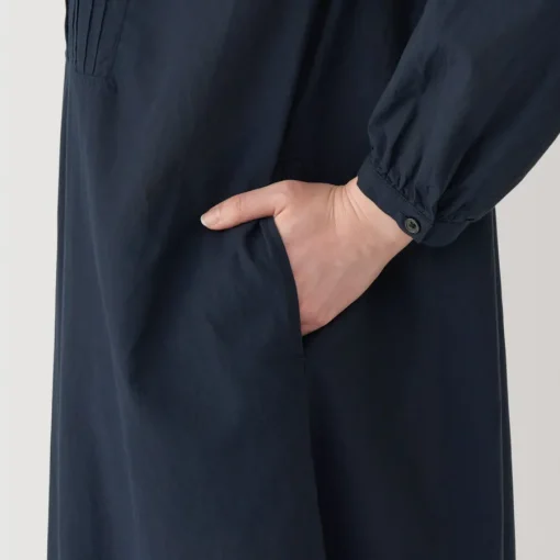 New Women's Cotton Voile Long Sleeve Dress Women Dresses
