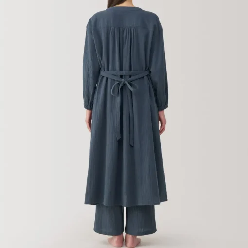 New Women's Crepe Gauze Long Cardigan Pajamas & Loungewear|Loungewear