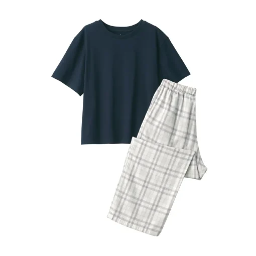 Discount Women's Double Gauze Short Sleeve Loungewear Set Pajamas & Loungewear|Loungewear