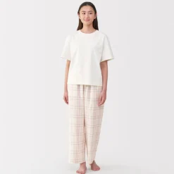 Discount Women's Double Gauze Short Sleeve Loungewear Set Pajamas & Loungewear|Loungewear