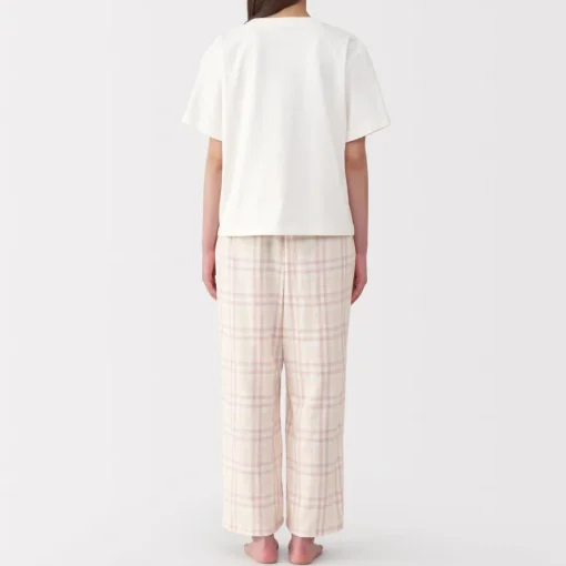 Discount Women's Double Gauze Short Sleeve Loungewear Set Pajamas & Loungewear|Loungewear