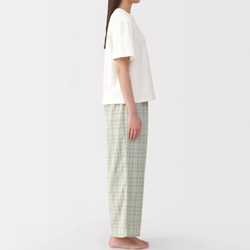Discount Women's Double Gauze Short Sleeve Loungewear Set Pajamas & Loungewear|Loungewear