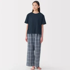 Discount Women's Double Gauze Short Sleeve Loungewear Set Pajamas & Loungewear|Loungewear