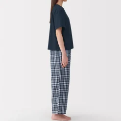 Discount Women's Double Gauze Short Sleeve Loungewear Set Pajamas & Loungewear|Loungewear