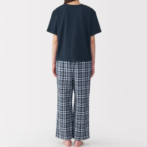 Discount Women's Double Gauze Short Sleeve Loungewear Set Pajamas & Loungewear|Loungewear