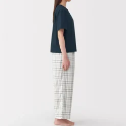 Discount Women's Double Gauze Short Sleeve Loungewear Set Pajamas & Loungewear|Loungewear