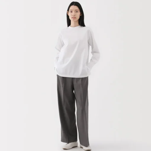 Best Women's Easy-Dry Broadcloth Long Sleeve Blouse Women Tops & Shirts