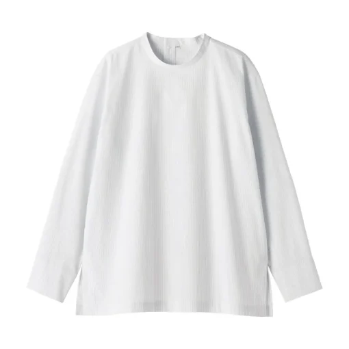 Hot Women's Easy-Dry Broadcloth Striped Long Sleeve Blouse Women Tops & Shirts