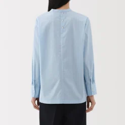 Hot Women's Easy-Dry Broadcloth Striped Long Sleeve Blouse Women Tops & Shirts