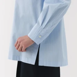 Hot Women's Easy-Dry Broadcloth Striped Long Sleeve Blouse Women Tops & Shirts