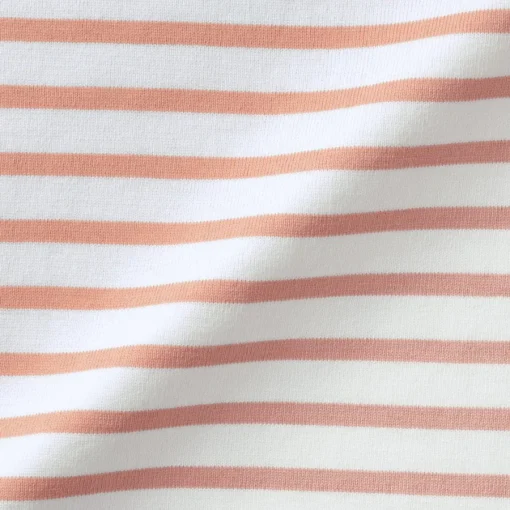 Outlet Women's Heavy Weight Boat Neck Long Sleeve Striped T-Shirt Women T-Shirts