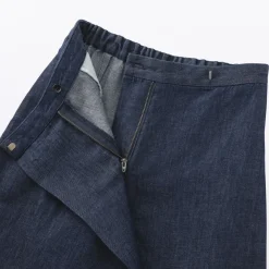 Sale Women's Hemp Blend Denim Wraparound Wide Dress Trousers Women Shorts & Skirts