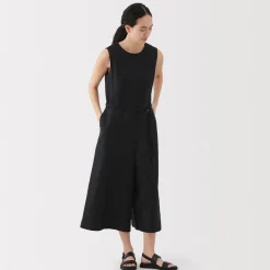 Hot Women's Hemp Blend Twill Jumpsuit Women Dresses
