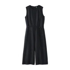 Hot Women's Hemp Blend Twill Jumpsuit Women Dresses