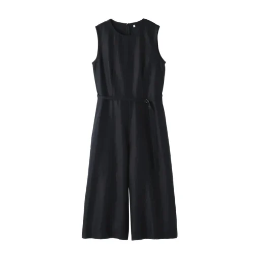 Hot Women's Hemp Blend Twill Jumpsuit Women Dresses