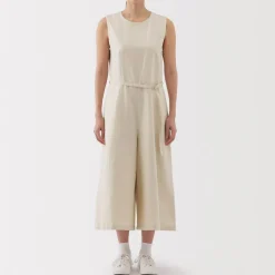 Hot Women's Hemp Blend Twill Jumpsuit Women Dresses