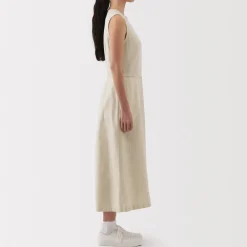 Hot Women's Hemp Blend Twill Jumpsuit Women Dresses