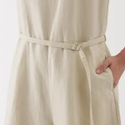 Hot Women's Hemp Blend Twill Jumpsuit Women Dresses