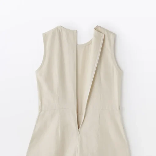 Hot Women's Hemp Blend Twill Jumpsuit Women Dresses