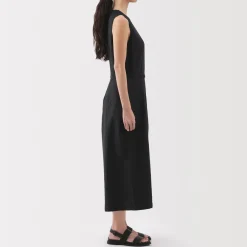 Hot Women's Hemp Blend Twill Jumpsuit Women Dresses