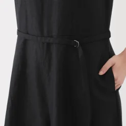 Hot Women's Hemp Blend Twill Jumpsuit Women Dresses