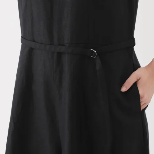 Hot Women's Hemp Blend Twill Jumpsuit Women Dresses