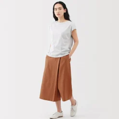 Discount Women's Hemp Blend Twill Wraparound Wide Dress Trousers Women Shorts & Skirts