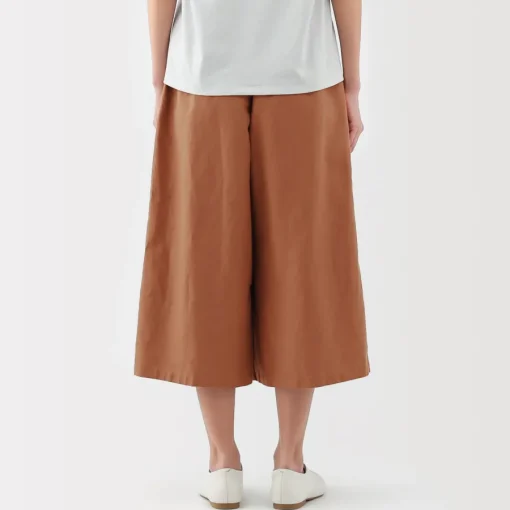 Discount Women's Hemp Blend Twill Wraparound Wide Dress Trousers Women Shorts & Skirts